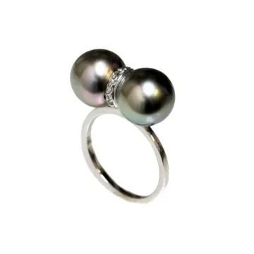 Bague toi et moi Lio or perle de tahiti Moea Perles - 1