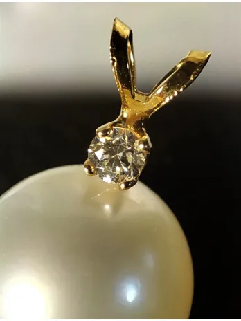 Pendentif en or Paora perle de Tahiti Moea Perles - 2