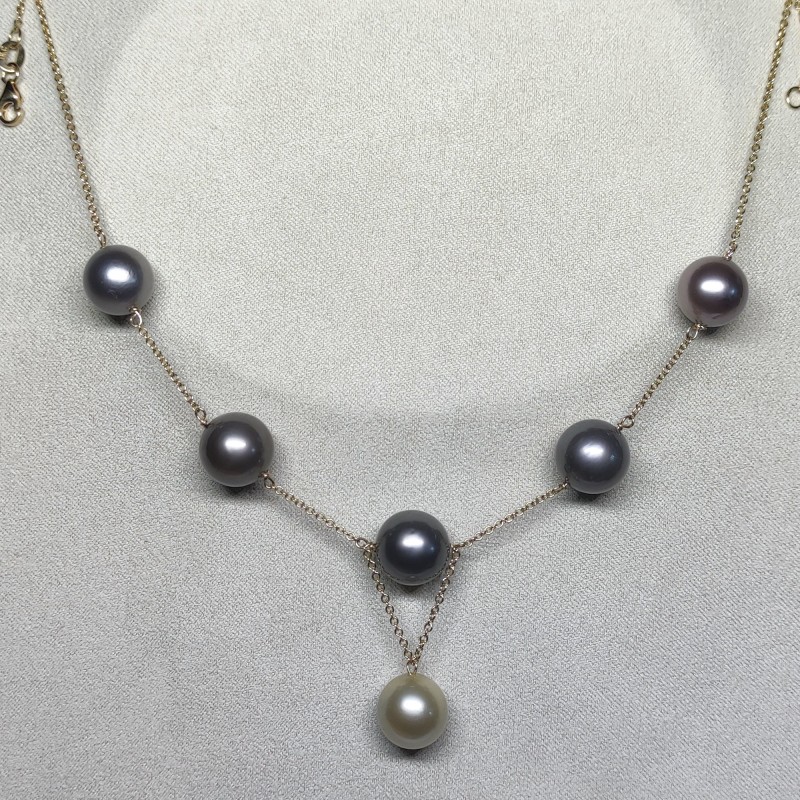 Collier Ni 6 perles de tahiti