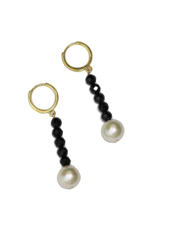 Boucles d'oreilles Avio perles Akoya et saphir Moea Perles - 2