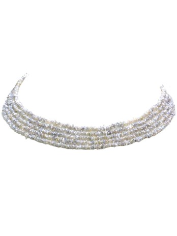 Collier Nia Keshi Akoya 5 rangs Moea Perles - 1