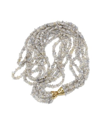 Collier Nia Keshi Akoya 5 rangs Moea Perles - 2