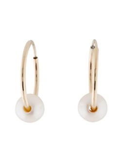 Boucles d'oreilles créoles Akoya Ho Moea Perles - 2