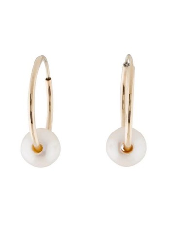 Boucles d'oreilles créoles Akoya Ho Moea Perles - 2