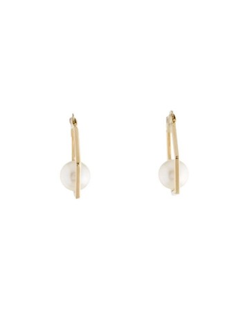 Boucles d'oreilles octogonale Akoya Hogi - 2