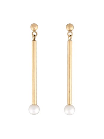 Boucles d'oreilles Akoya batonnet Tae Moea Perles - 1
