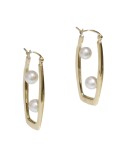 Boucles d'oreilles Ave 6-7mm perles Akoya