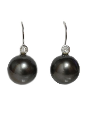 Boucles d'oreilles Anua 10-12mm perle de Tahiti