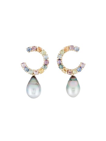 Boucles d'oreilles Haloa Moea Perles - 1