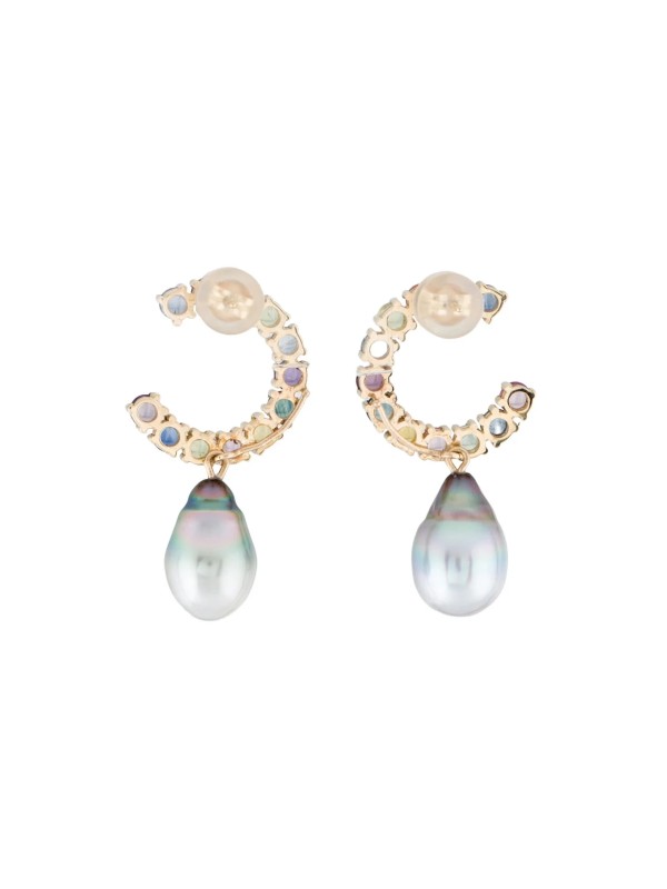 Boucles d'oreilles Haloa Moea Perles - 2