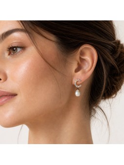 Boucles d'oreilles Haloa Moea Perles - 2