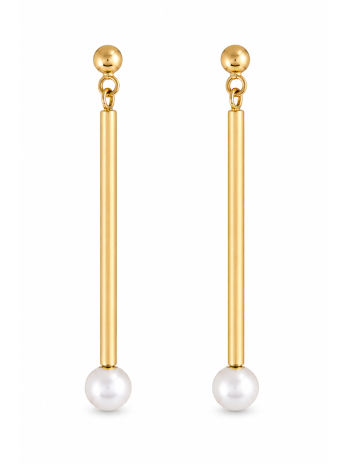 Boucles d'oreilles Akoya batonnet Tae Moea Perles - 1