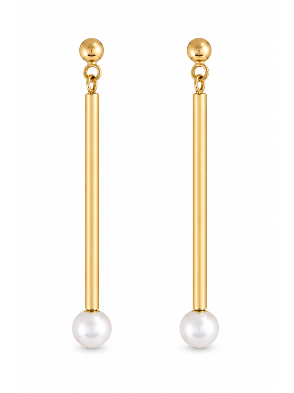 Boucles d'oreilles Akoya batonnet Tae Moea Perles - 1