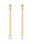Boucles d'oreilles Akoya batonnet Tae Moea Perles - 1