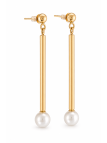 Boucles d'oreilles Akoya batonnet Tae Moea Perles - 2