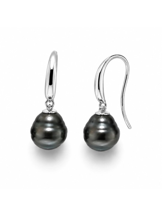 Boucles d'oreilles Emiri perles de Tahiti cerclée? Moea Perles - 1