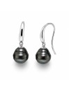 Boucles d'oreilles Emiri perles de Tahiti cerclée? Moea Perles - 1