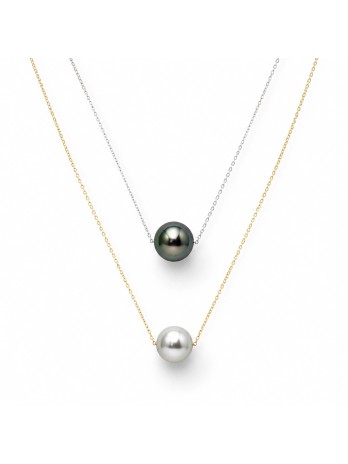 Collier Mia 2 perles de tahiti Moea Perles - 1