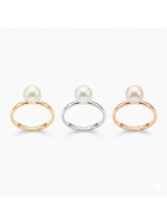 Bague Matae perle Akoya du Japon