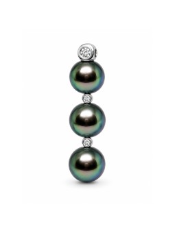 Photos Collier Maiu 3 perles de tahiti 12-13mm -1