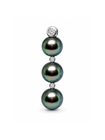 Photos Collier Maiu 3 perles de tahiti 12-13mm -1