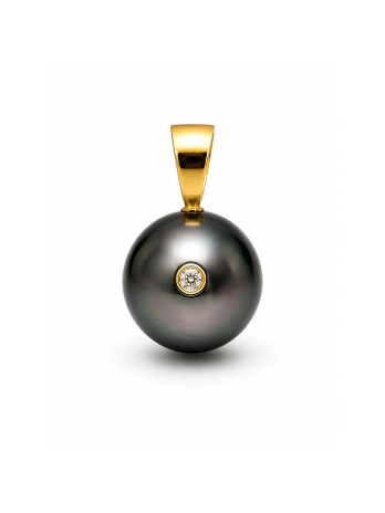Pendentif en or Tiare perle de Tahiti Moea Perles - 1