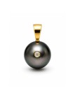 Pendentif en or Tiare perle de Tahiti Moea Perles - 1