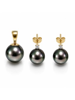 Parure or Hinarau perles de tahiti Moea Perles - 1