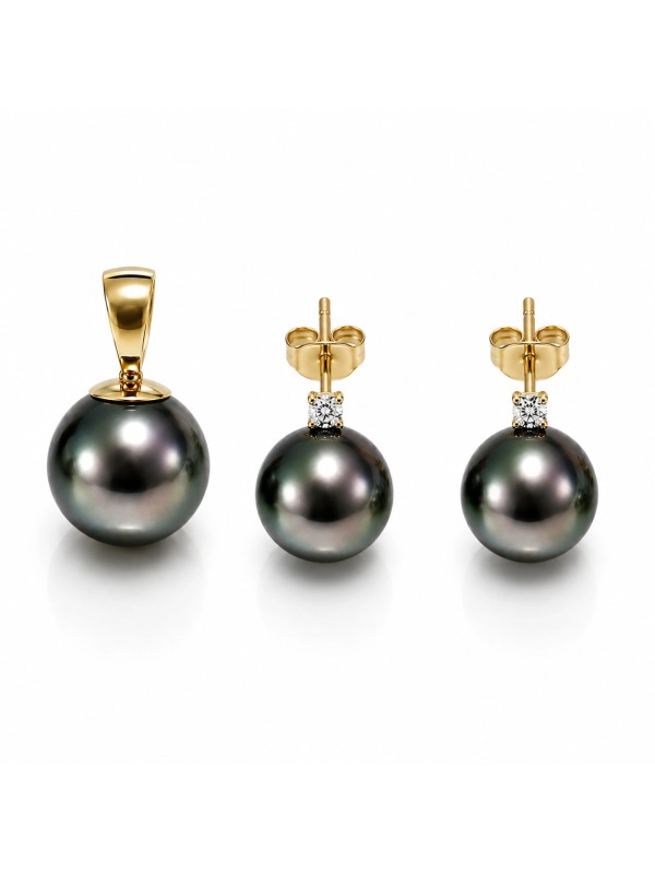 Parure or Hinarau perles de tahiti Moea Perles - 1