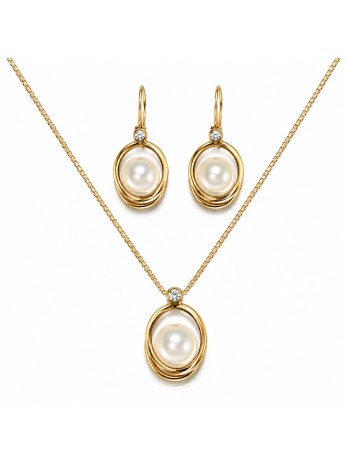 Parure or Hera perles d'Australie Moea Perles - 1