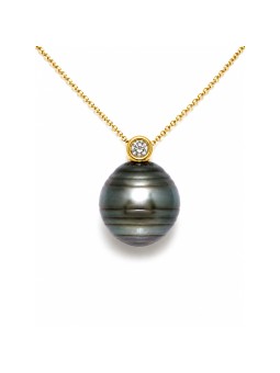Pendentif en or Vairua perle de Tahiti Moea Perles - 2