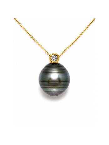 Pendentif en or Vairua perle de Tahiti Moea Perles - 2