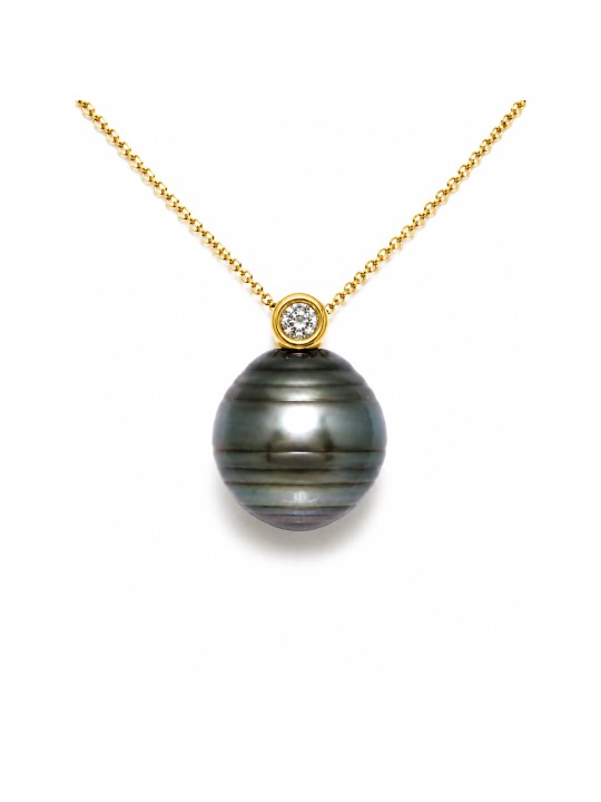 Pendentif en or Vairua perle de Tahiti Moea Perles - 2