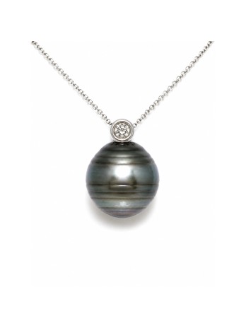 Pendentif en or Vairua perle de Tahiti Moea Perles - 1