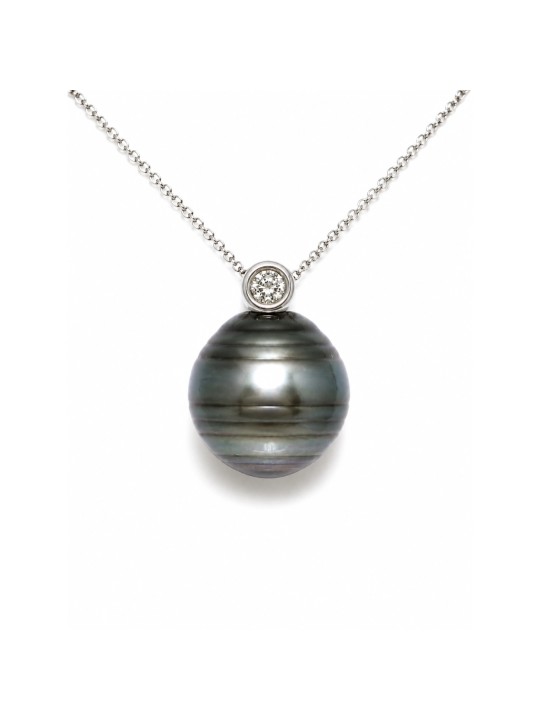 Pendentif en or Vairua perle de Tahiti Moea Perles - 1