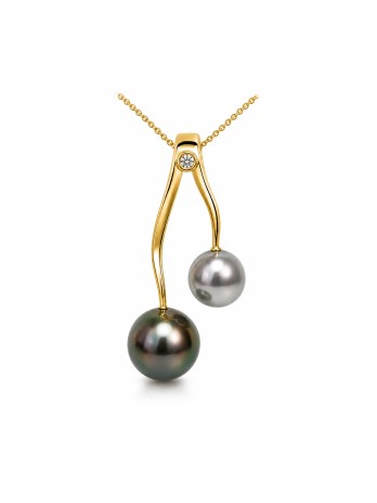 Pendentif en or Tera Moea Perles - 1