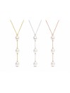 Collier Nui 3 perles japonaises Akoya -1
