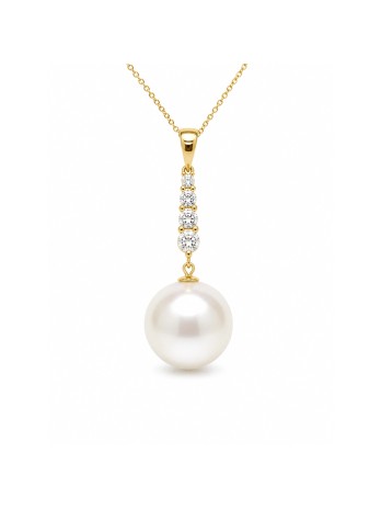 Pendentif or Ter 16mm Moea Perles - 1