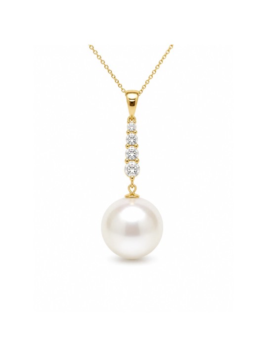 Pendentif or Ter 16mm Moea Perles - 1