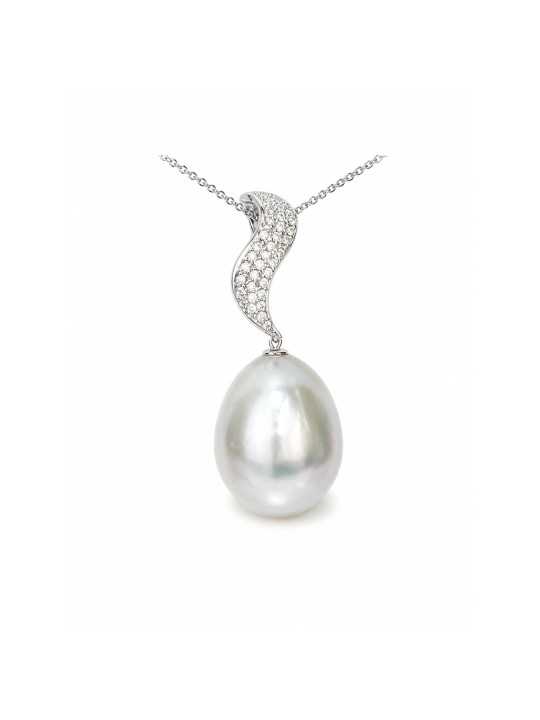 Pendentif or Ter 16mm Moea Perles - 1
