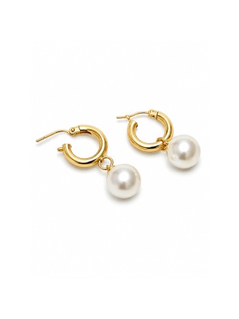 Boucles d'oreilles créoles Faanui Moea Perles - 2