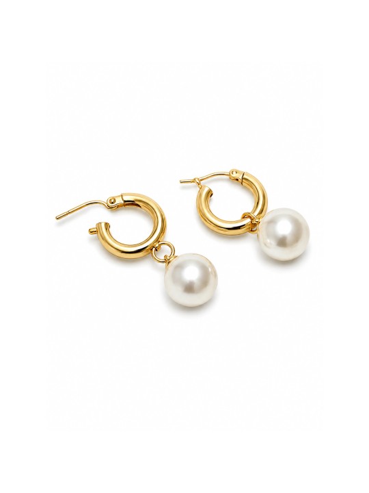 Boucles d'oreilles créoles Faanui Moea Perles - 2