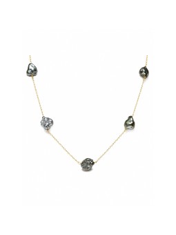 Collier Hakio Keshi perle de Tahiti 9-12mm Moea Perles - 1