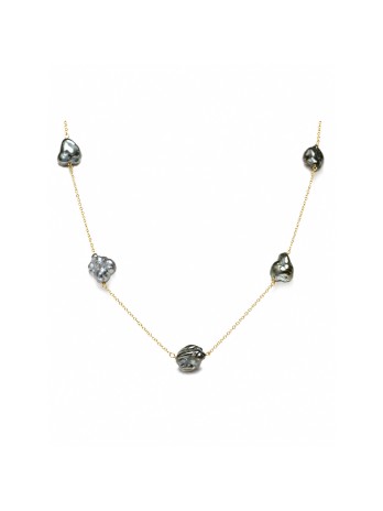 Collier Hakio Keshi perle de Tahiti 9-12mm Moea Perles - 1
