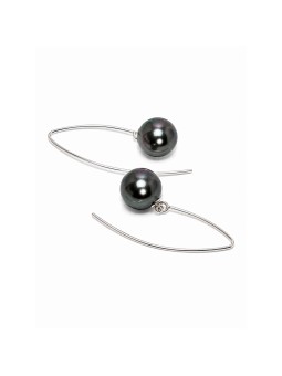 Boucles d'oreilles Pia perle de Tahiti Moea Perles - 2