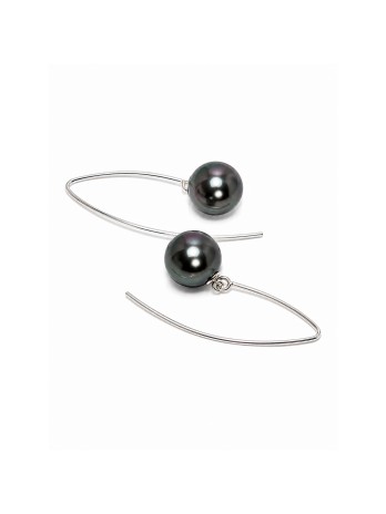 Boucles d'oreilles Pia perle de Tahiti Moea Perles - 2