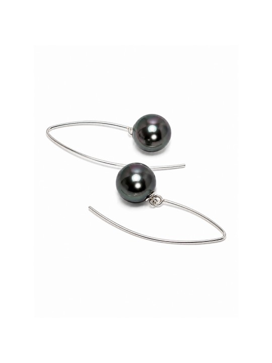 Boucles d'oreilles Pia perle de Tahiti Moea Perles - 2