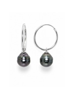Boucles d'oreilles créoles Ninaea Moea Perles - 1