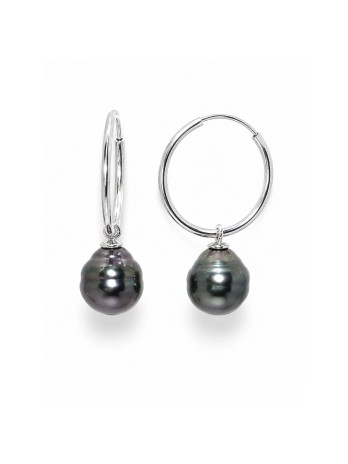 Boucles d'oreilles créoles Ninaea Moea Perles - 1