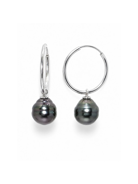 Boucles d'oreilles créoles Ninaea Moea Perles - 1